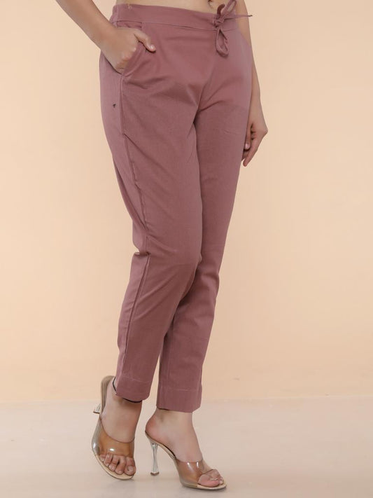 Copper Rose Cotton Pant