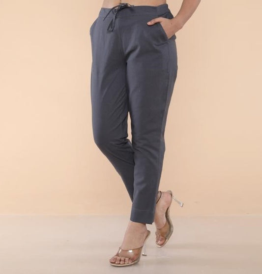 Grey Cotton Pant